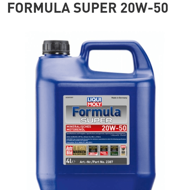 Formula Super 20w-50 Liquimoly (4L)